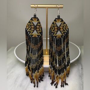 Handmade Beaded Earrings NWOT